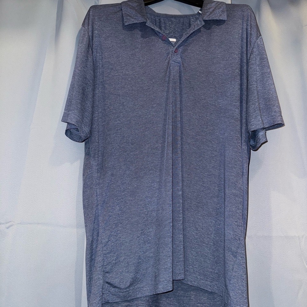 George Men's Polo in Soft Blue